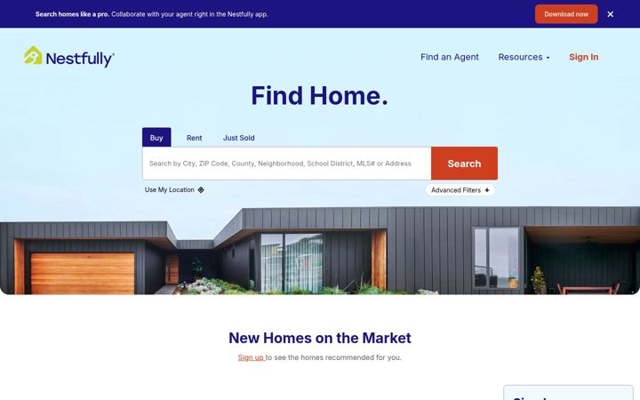 Screenshot of brightmlshomes.com