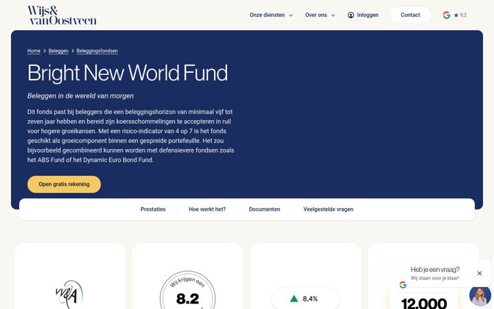 Screenshot of brightnewworld.nl