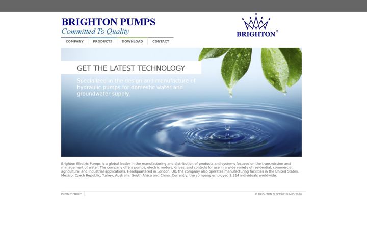 Screenshot of brighton-pumps.co.uk