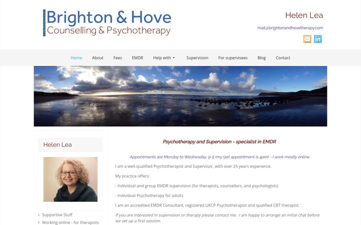 Screenshot of brightonandhovetherapy.com