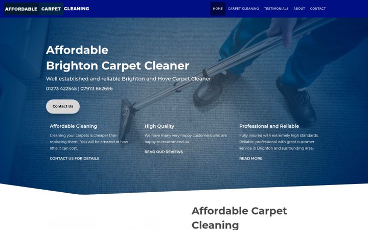Screenshot of brightoncarpetcleaner.com