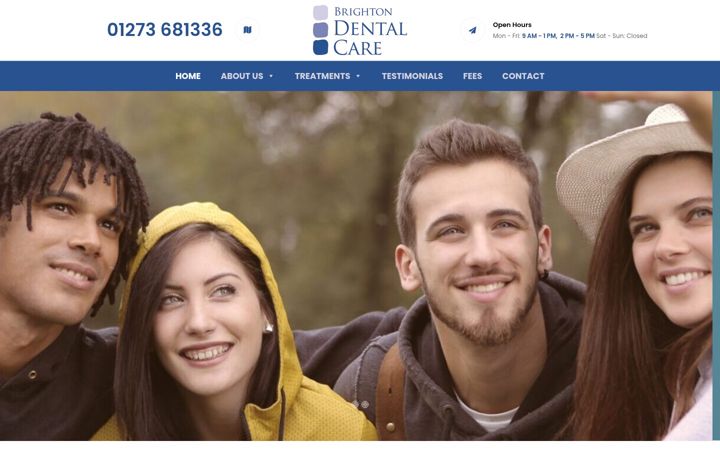 Screenshot of brightondentalcare.co.uk