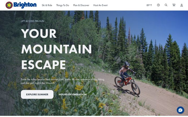 Screenshot of brightonresort.com