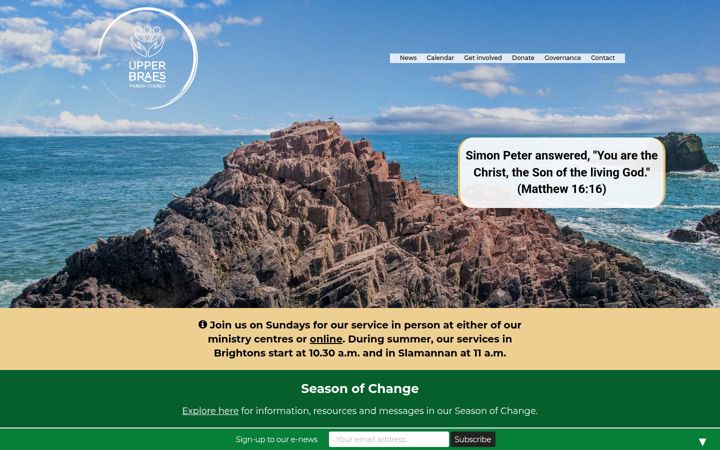Screenshot of brightonschurch.org.uk