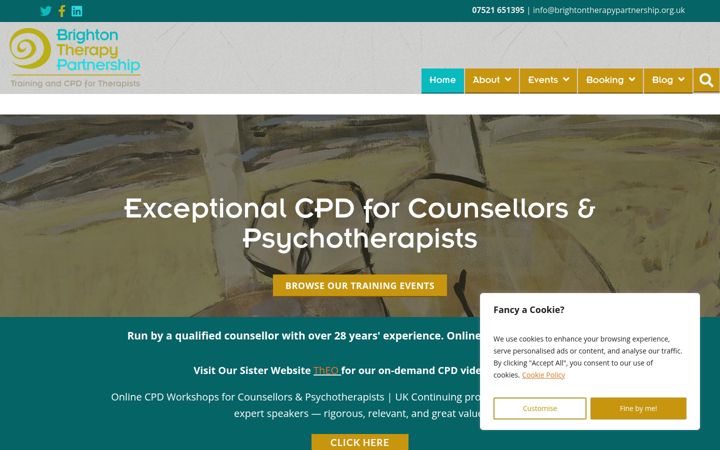 Screenshot of brightontherapypartnership.org.uk