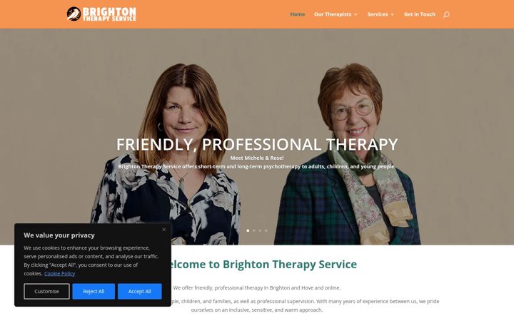 Screenshot of brightontherapyservice.co.uk