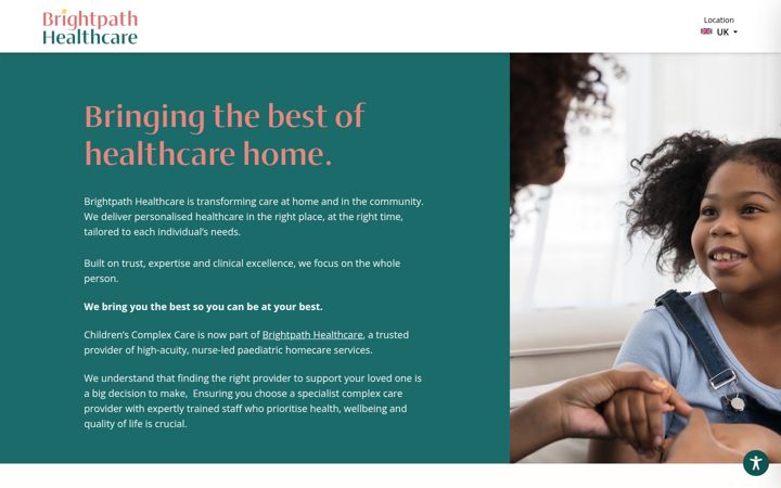 Screenshot ta' brightpathhealthcare.co.uk