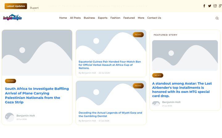 Screenshot of brightreelsdaily.nl