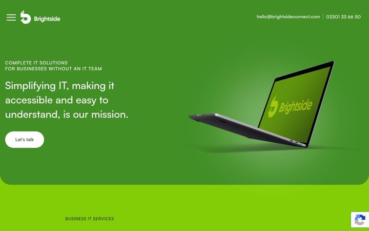 Screenshot of brightsideconnect.com
