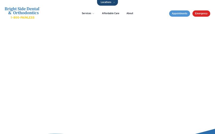 Screenshot of brightsidedental.com