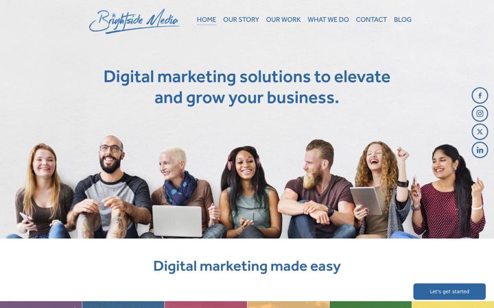 Screenshot of brightsidemedia.co.nz