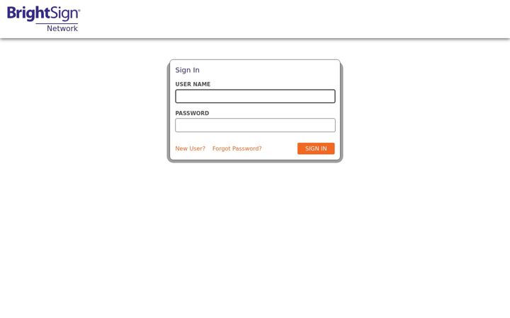 Screenshot of brightsignhost.com