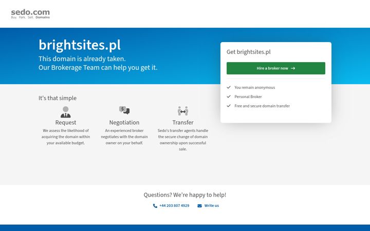 Screenshot of brightsites.pl