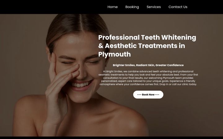 Screenshot of brightsmilesplymouth.co.uk