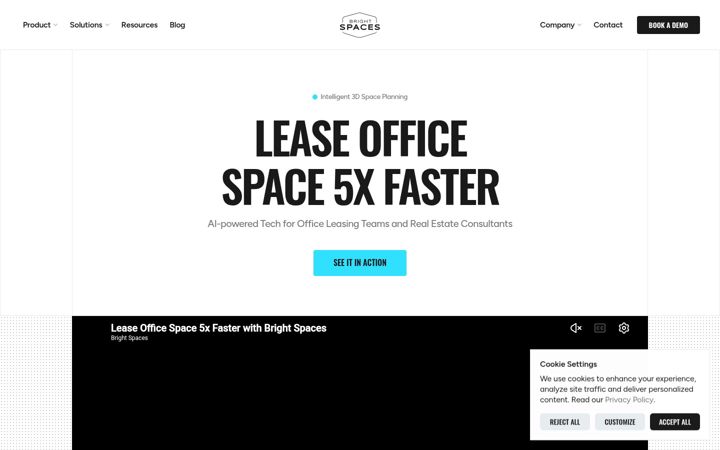 Screenshot of brightspaces.ai