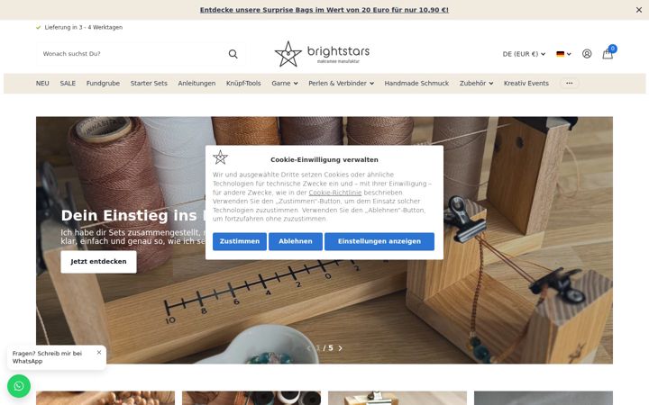Екранна снимка на brightstarsdesign.de