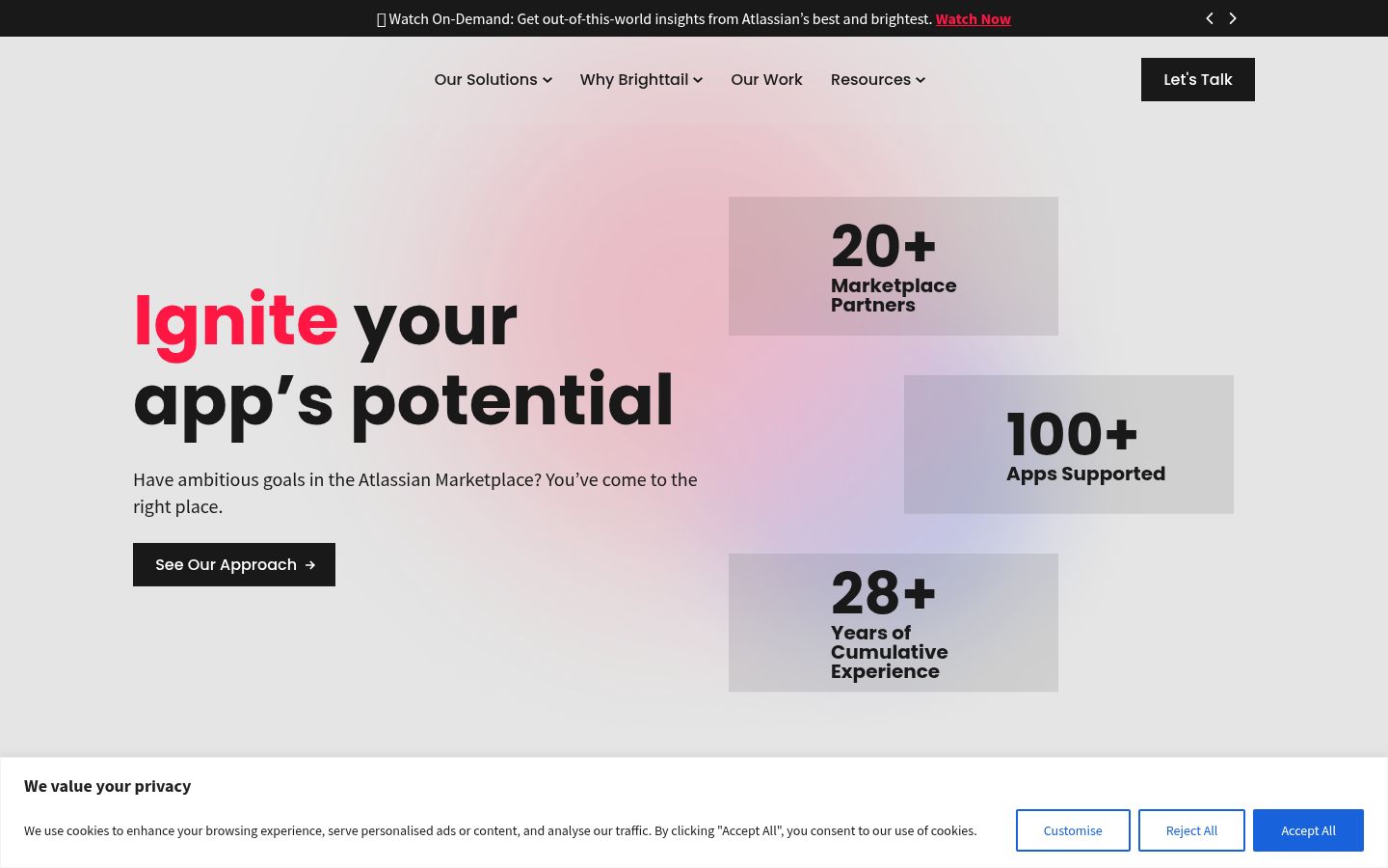 Sutikimo reklamjuostės, rodytos prieš bet kokią sąveiką, ekrano kopija