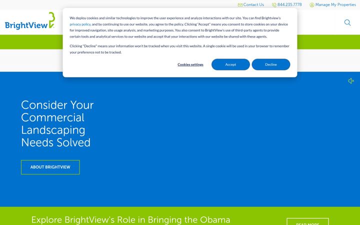 Screenshot του brightview.com