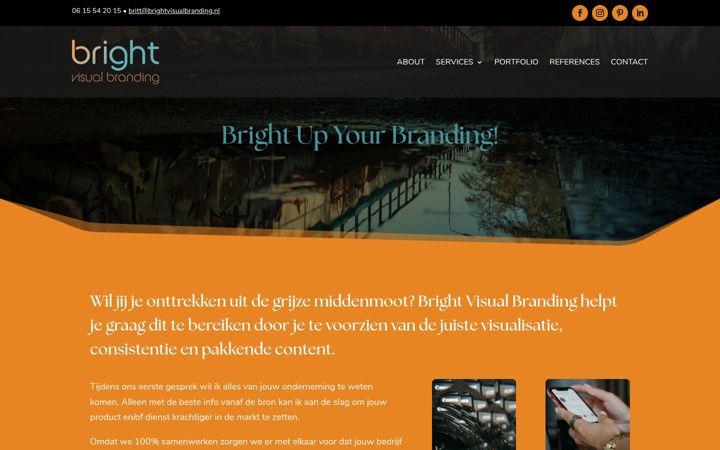 Zrzut ekranu brightvisualbranding.nl