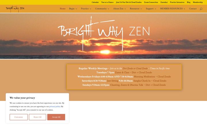 Screenshot of brightwayzen.org