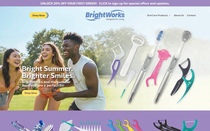 Screenshot of brightworksproducts.com