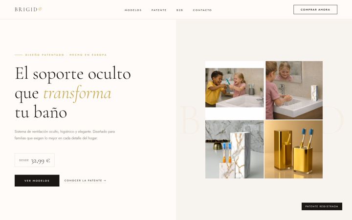 Screenshot of brigidhome.com