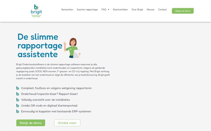 Zrzut ekranu brigitsoftware.nl