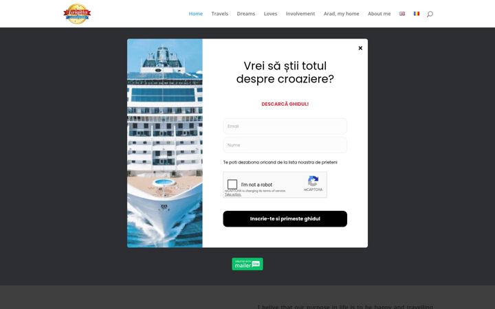 Screenshot of brigittacalatoreste.ro