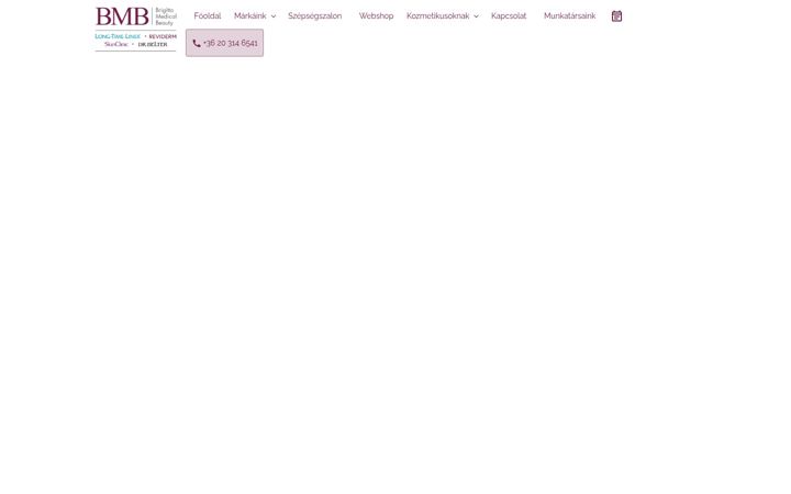 Screenshot of brigittamedicalbeauty.hu