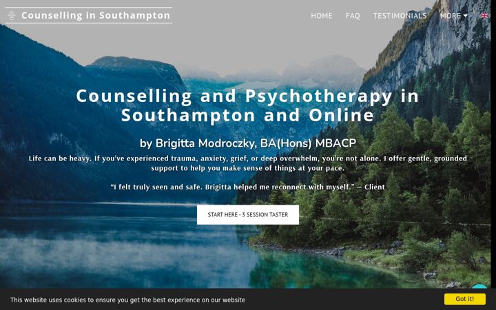 Screenshot of brigittamodroczky.co.uk