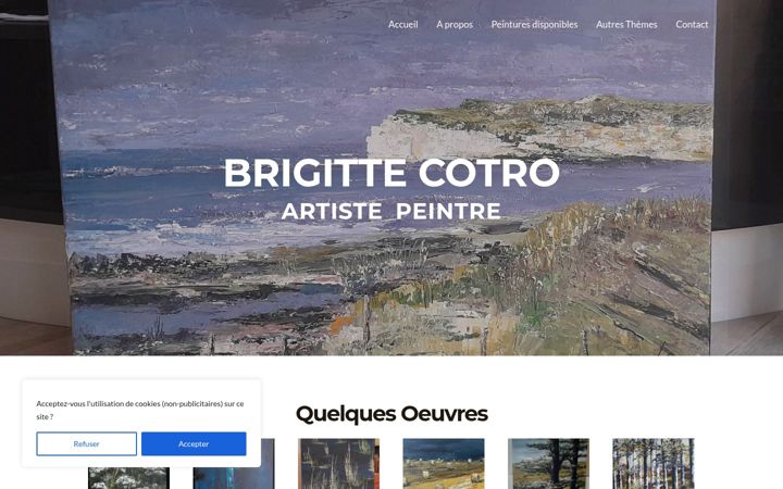 Screenshot του brigitte-cotro-artiste.fr