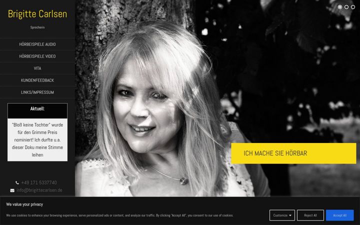 Screenshot of brigittecarlsen.de