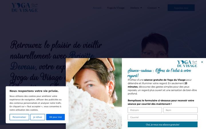 Screenshot of brigittedeveau.com