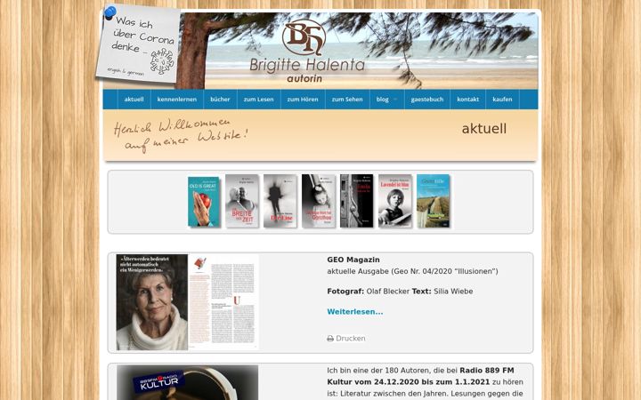 Screenshot of brigittehalenta.de
