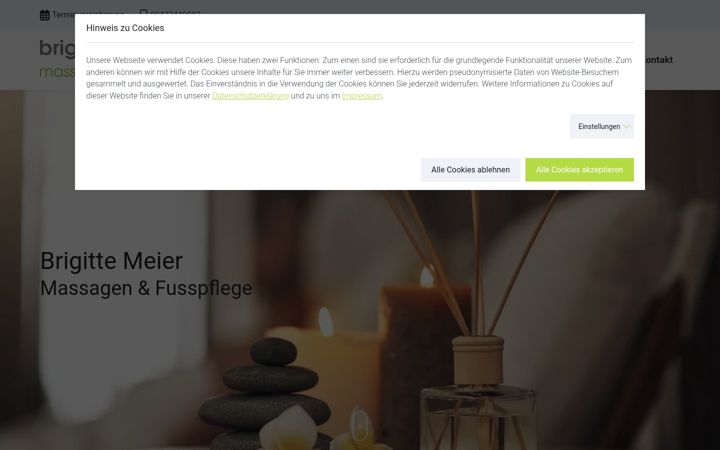 Screenshot of brigittemeier.ch