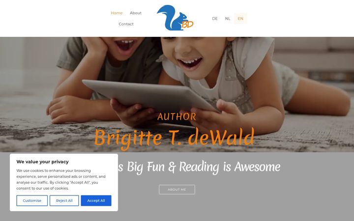 Screenshot of brigittetdewald.com