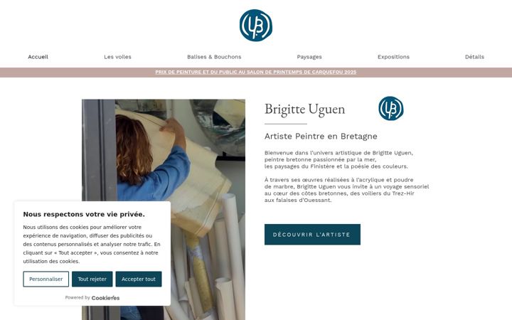 Screenshot of brigitteuguen.com