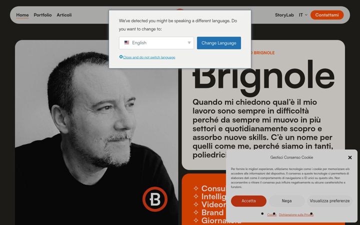 Screenshot of brignole.ch