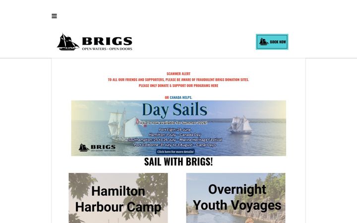 Screenshot of brigs.ca