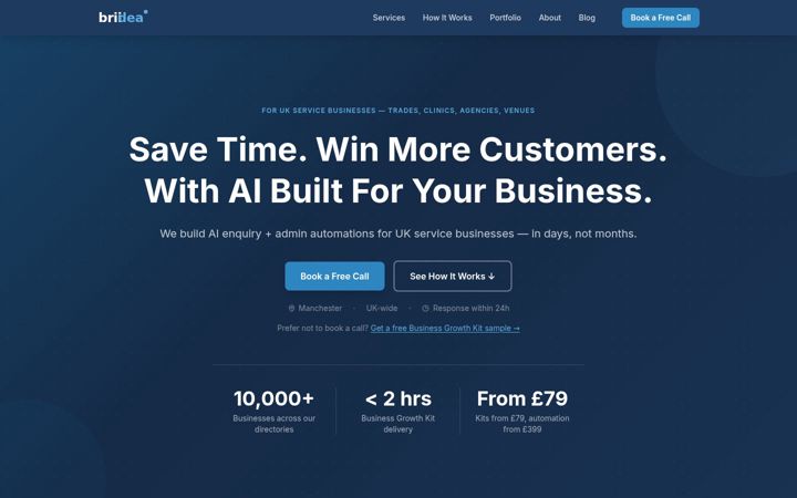 Screenshot of briidea.co.uk