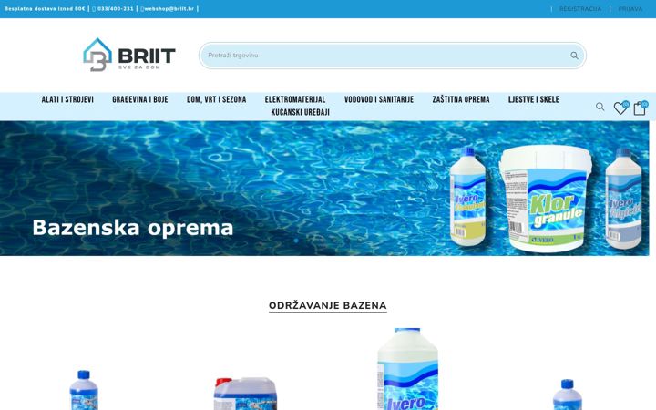 Snímek obrazovky briit.hr