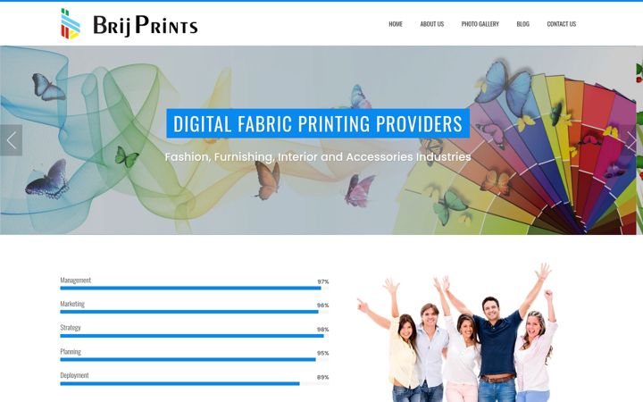 Screenshot of brijprints.com