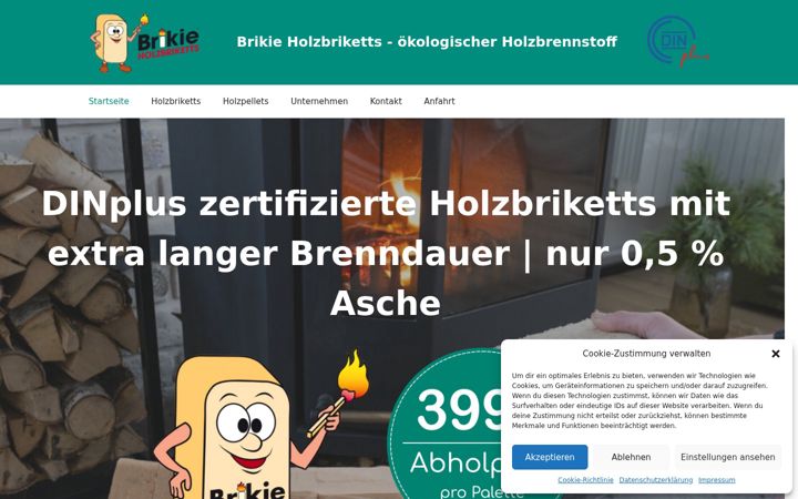 Screenshot of brikie.com