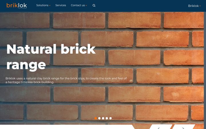 Screenshot of briklok.co.uk