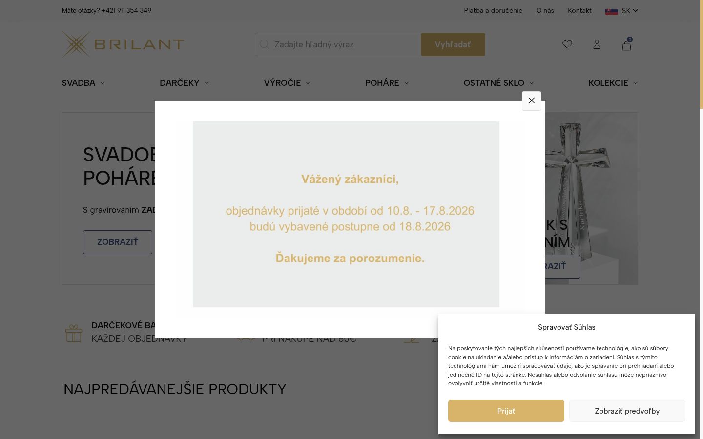 Captură de ecran a bannerului de consimțământ afișat înainte de orice interacțiune