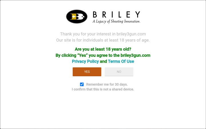 Screenshot of briley3gun.com