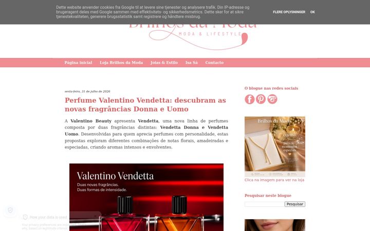 Screenshot of brilhosdamoda.pt