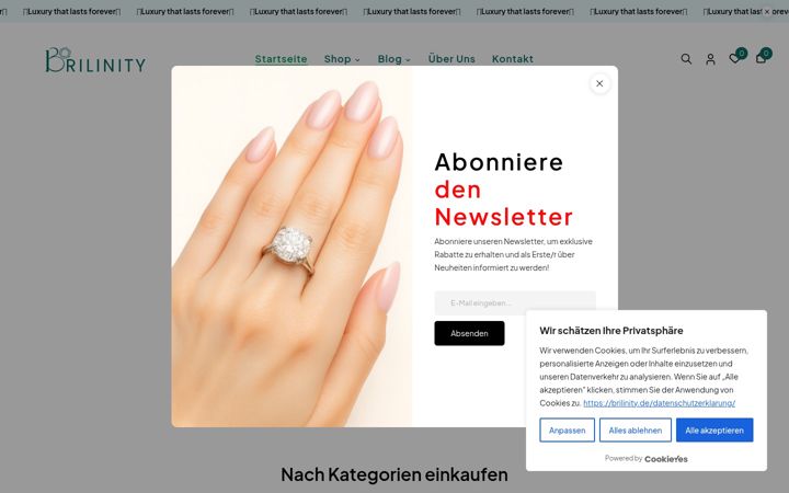 Snimka zaslona za brilinity.de