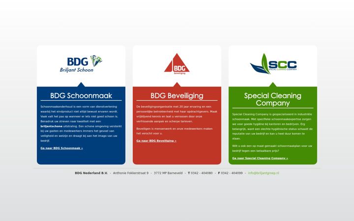 Screenshot of briljantgroep.nl