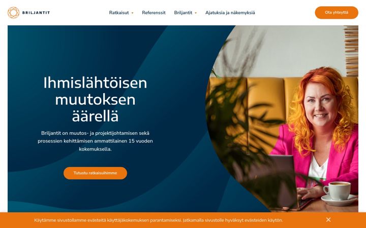 Screenshot of briljantit.fi